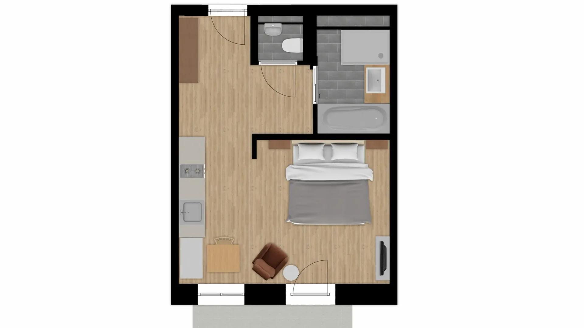 Půdorys dvoupokojového apartmánu Hinterstoder q4cc4vkp8fv2l1qnspox4q4k-floor-plan-hinterstoder-gleinkersee.webp