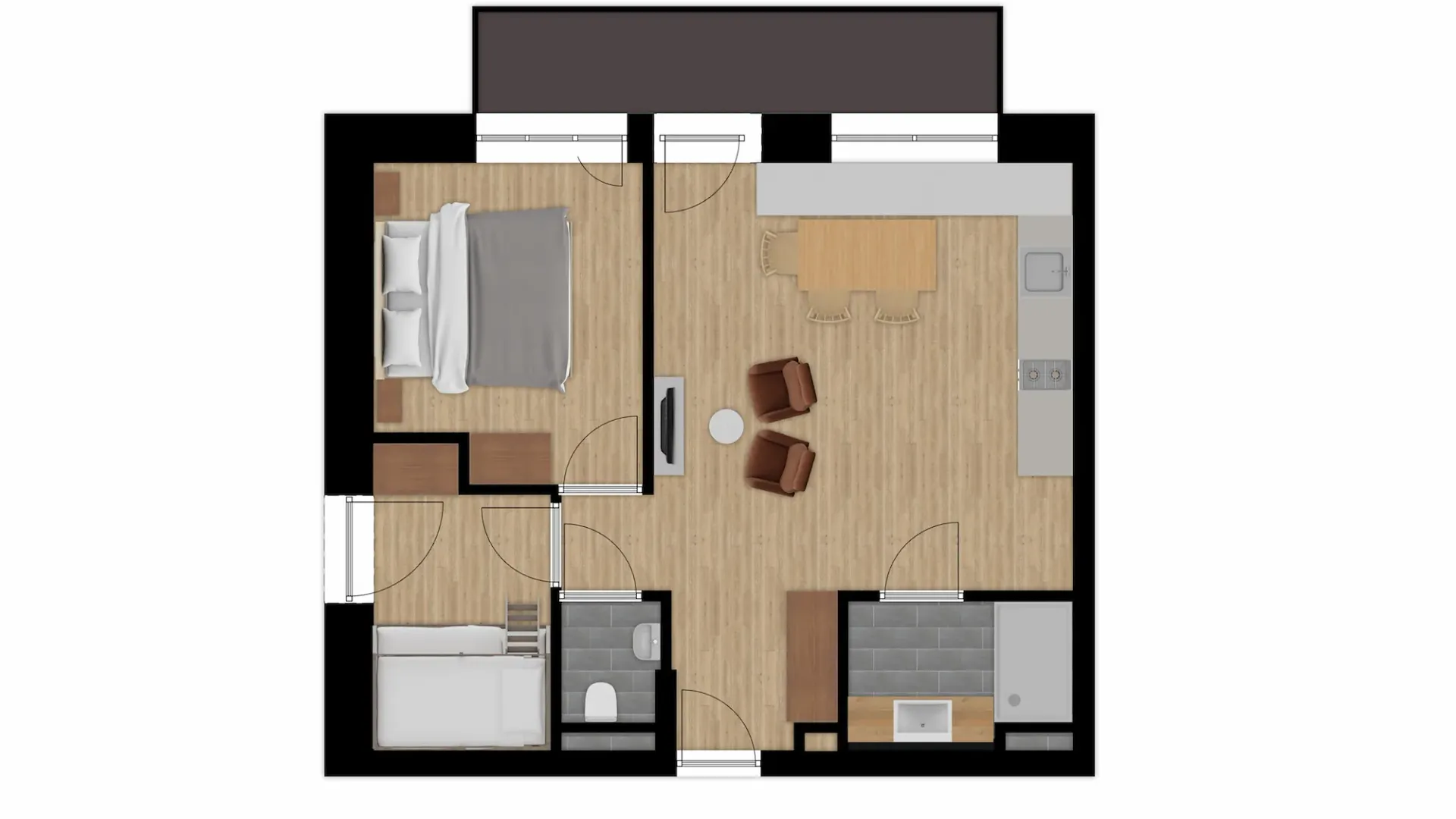 Půdorys dvoupokojového apartmánu Hinterstoder uzr8tg1q4rrvjhj39lfu5zlu-floor-plan-hinterstoder-kleikenducke.webp